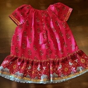 Monsoon London Dress From India Fabric & Style To Die For 12-18 Mos BOHO BABY!!